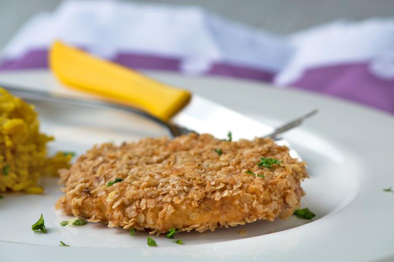Sellerie-Haferflocken-Schnitzel