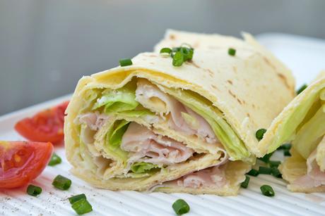 Schinken-Käse-Wrap mit Ananas