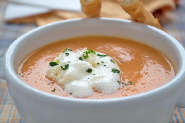 Rüeblicreme-Kartoffel-Suppe