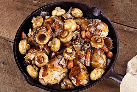 Coq au Vin aus dem Backofen