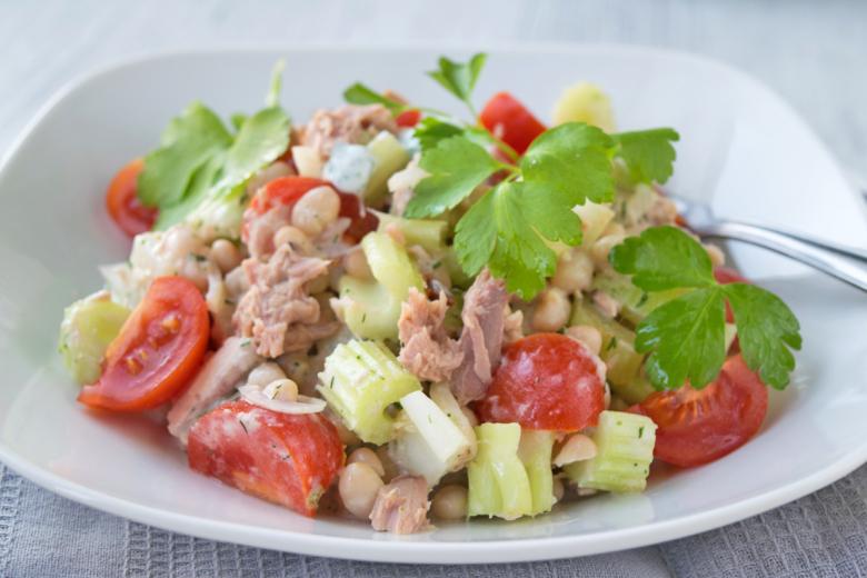 Bohnensalat mit Thunfisch-Dressing