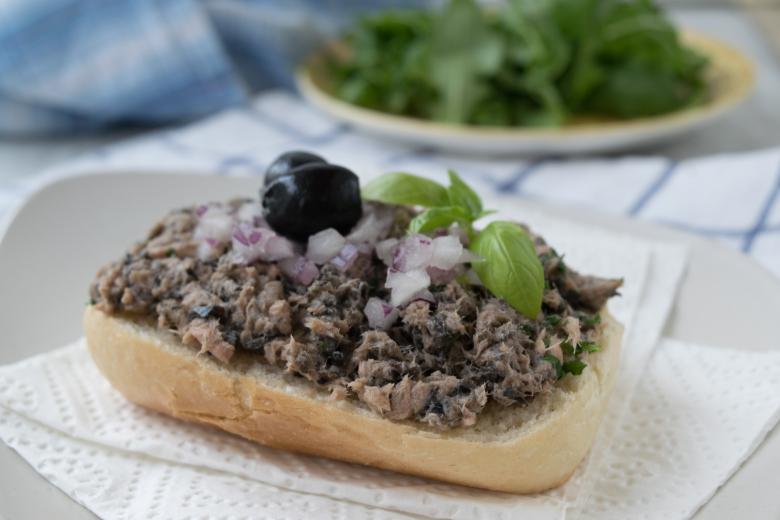 Baguette mit Thunfischcreme