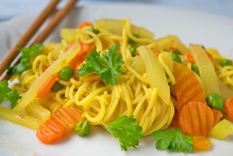 Asiatische Nudelpfanne