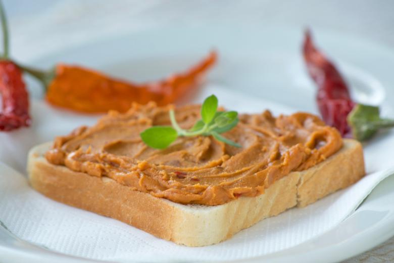 Scharfe Erdnussbutter