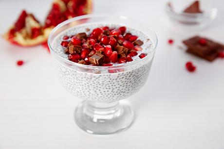 Granatapfel Chia Superfood Pudding