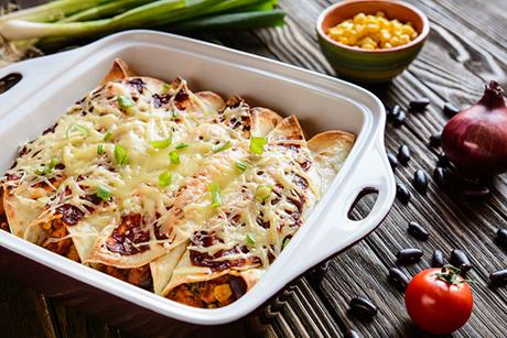 Gemüse Enchiladas