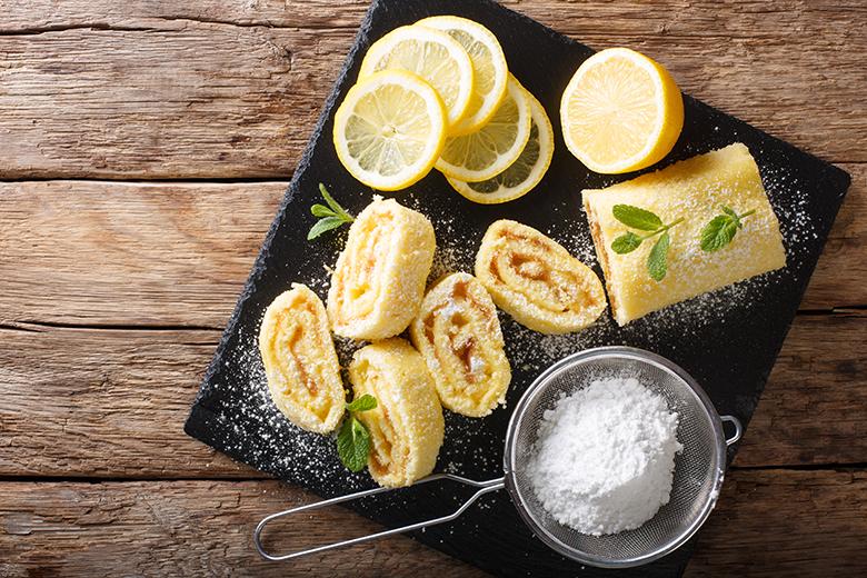 Mini-Zitronenroulade