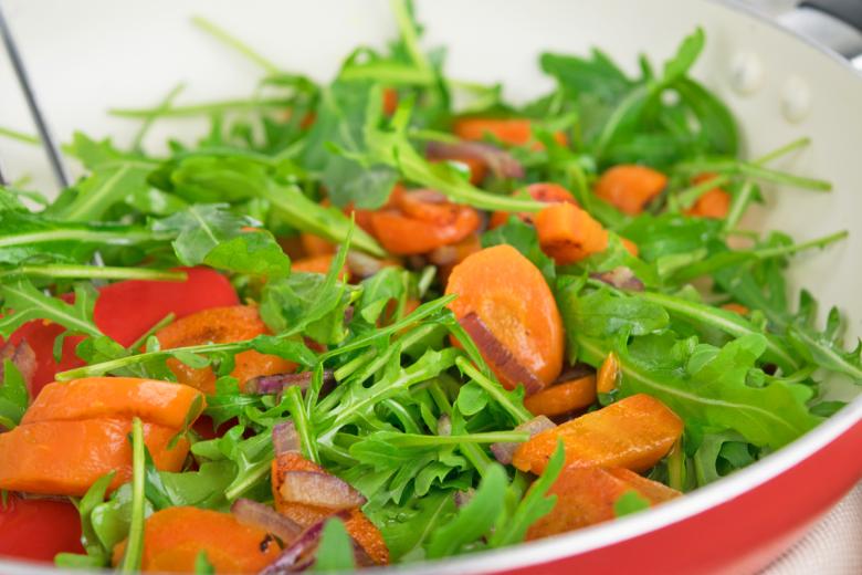Rucola-Rüebli-Marsala-Salat