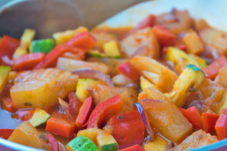 Ananas-Ratatouille