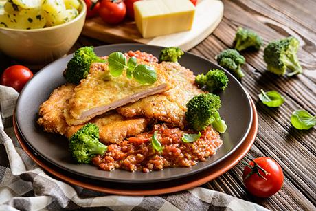 Piccata mit Gemüse