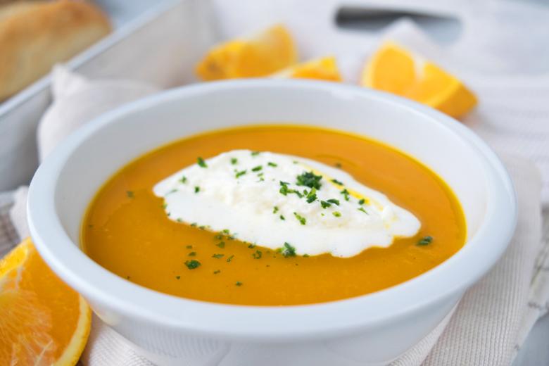 Süsskartoffel-Orangensuppe