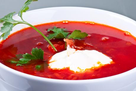 Randensuppe mit Meerrettich