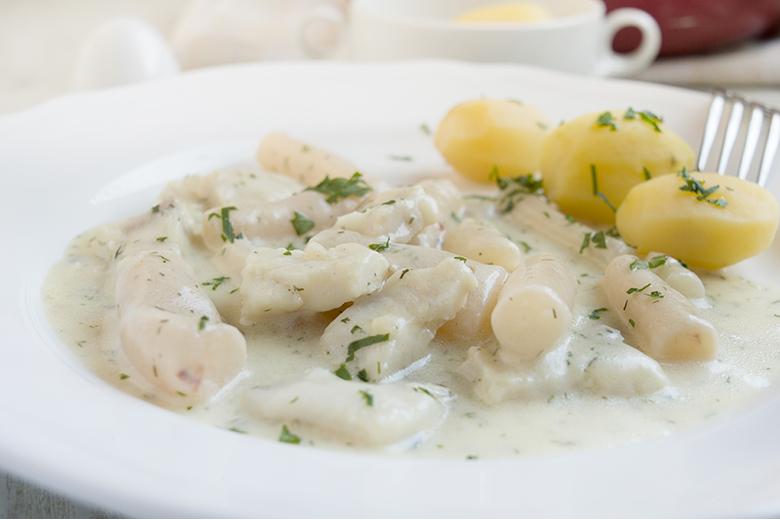 Fischragout mit Schwarzwurzel