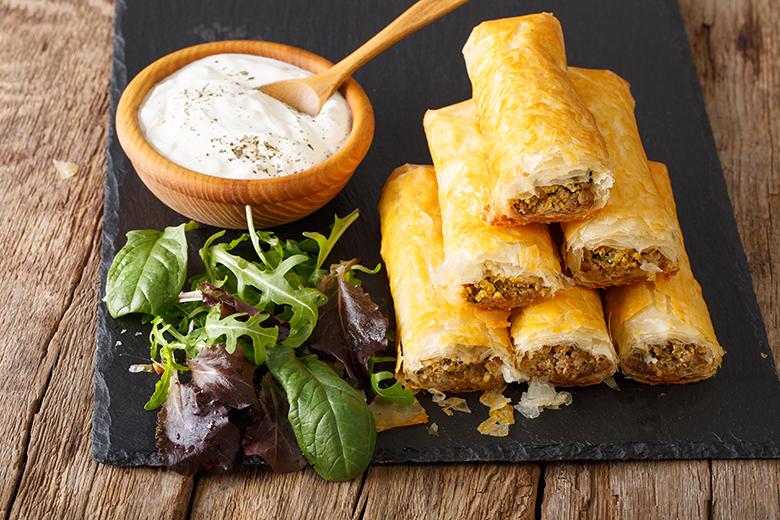 Gemüse-Tofu-Röllchen