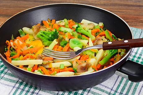 Gedünstetes Frühlingsgemüse mit Rahmsauce