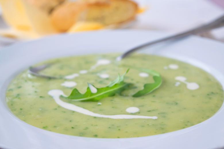 Kartoffel-Rucola-Suppe