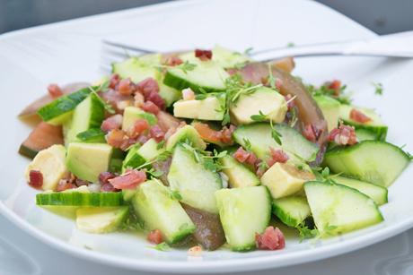 Avocadosalat mit Speck