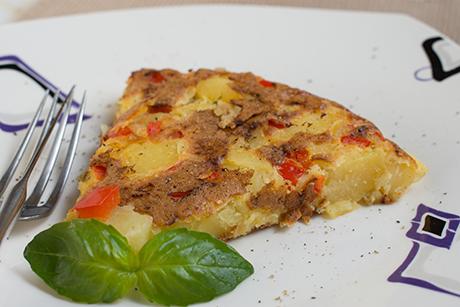 Rote Peperoni Tortilla