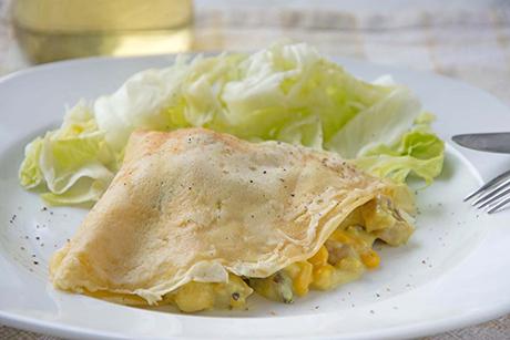 Crêpes mit Thai-Curry