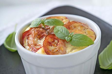 Kleine Tomatengratins