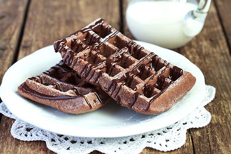 Schokoladen-Vanille-Waffeln