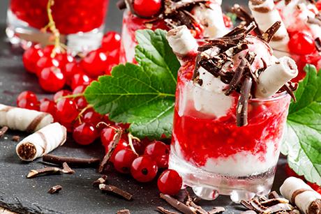 Johannisbeermousse