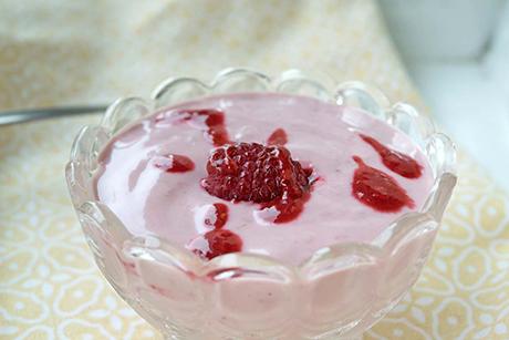 Vegane Himbeercrème