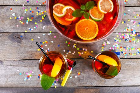 Erdbeer-Campari-Bowle