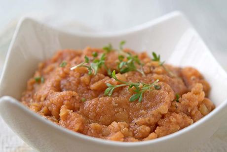 Vegetarische Teewurst mit roten Linsen