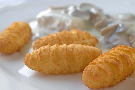 Kroketten mit frischer Ingwer-Füllung