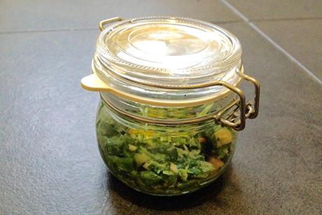 Winterliche Spinat-Cashew-Pesto