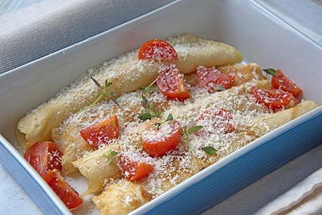 Überbackene Ricotta-Crepes