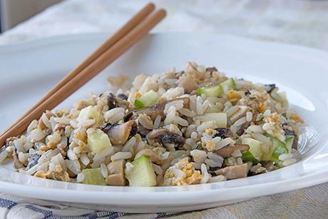 Fried Rice mit Pilzen