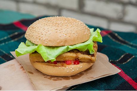 Tofu Burger vegan sweet-sour