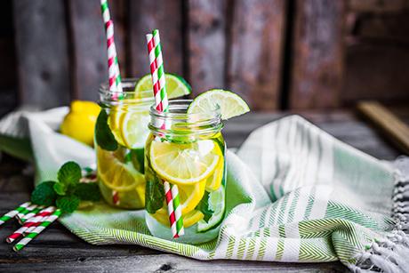 Detox Zitrusfrüchte Wasser