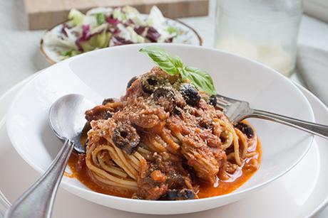 Thunfisch-Martini-Pastasauce