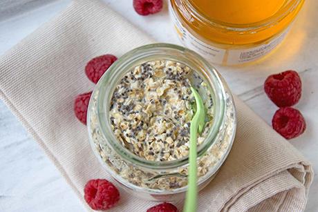 Overnight Oats mit Chiasamen und Zimt