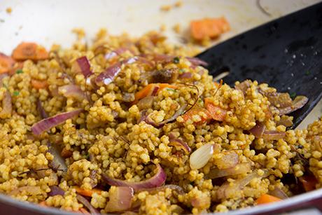 Safran-Bulgur-Pfanne