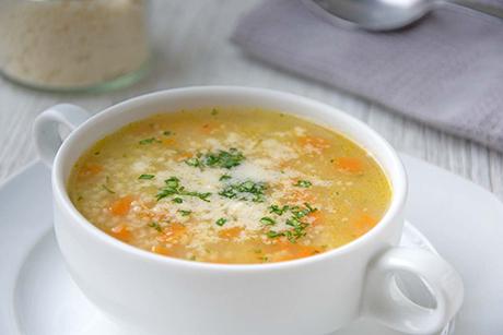 Hirse-Zwiebel-Suppe