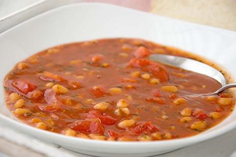 Bohnen-Tomaten-Suppe