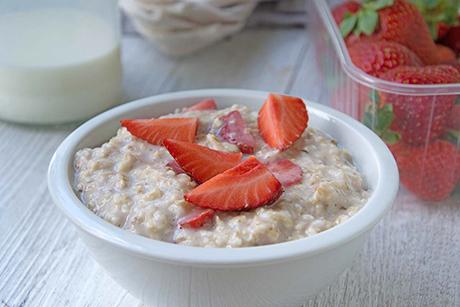 Erdbeer-Porridge
