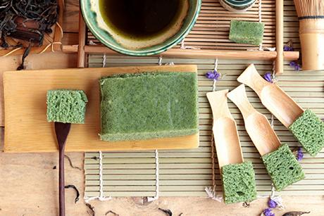 Kuchen mit Grüntee-Matcha