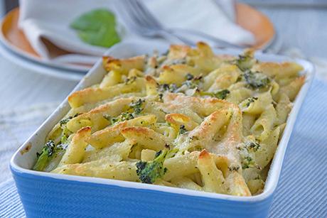 Broccoli-Nudel-Gratin mit Schinken