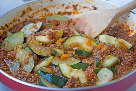 Zucchetti-Hackpfanne