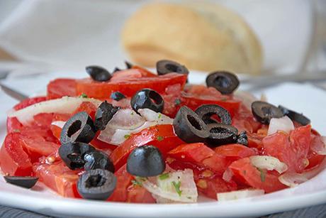 Arganöl-Tomatensalat
