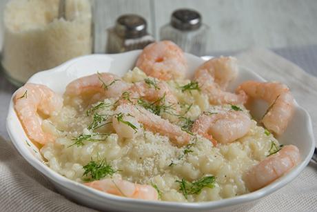 Risotto mit Crevetten