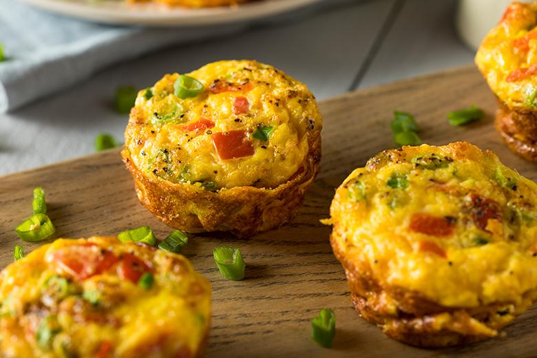 Gemüsemuffins mit Speck