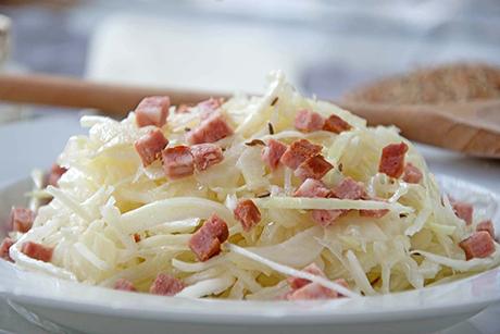 Krautsalat mit Speck