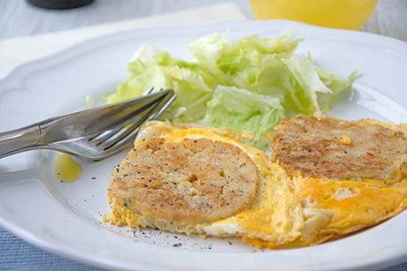 Knödel mit Ei