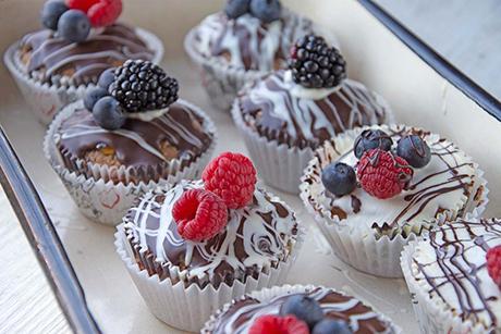 Vegane Schokomuffins